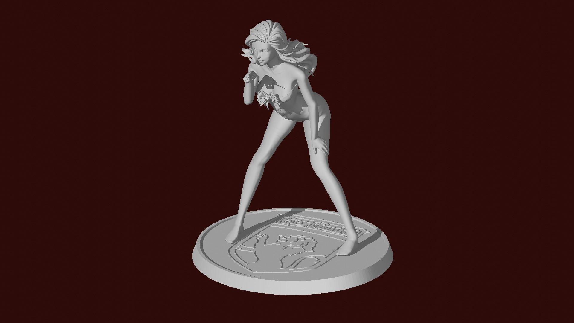 Hermione Magic Present Fan Art Pose 3 3D print model_9