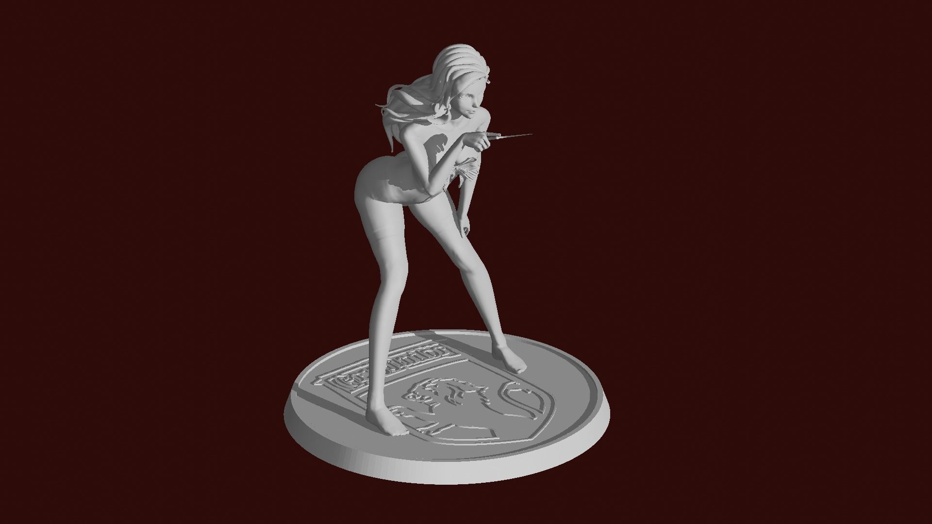 Hermione Magic Present Fan Art Pose 3 3D print model_10