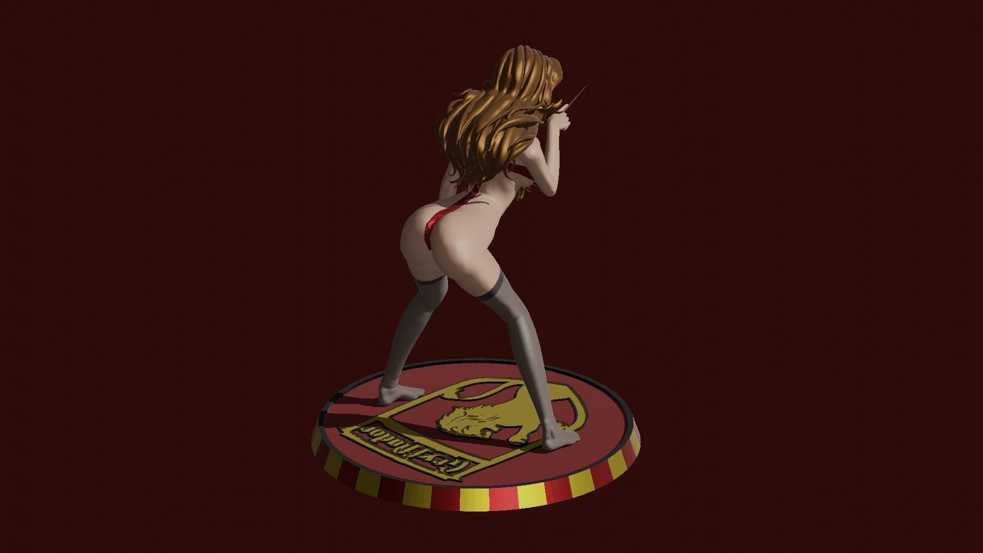 Hermione Magic Present Fan Art Pose 3 3D print model_8