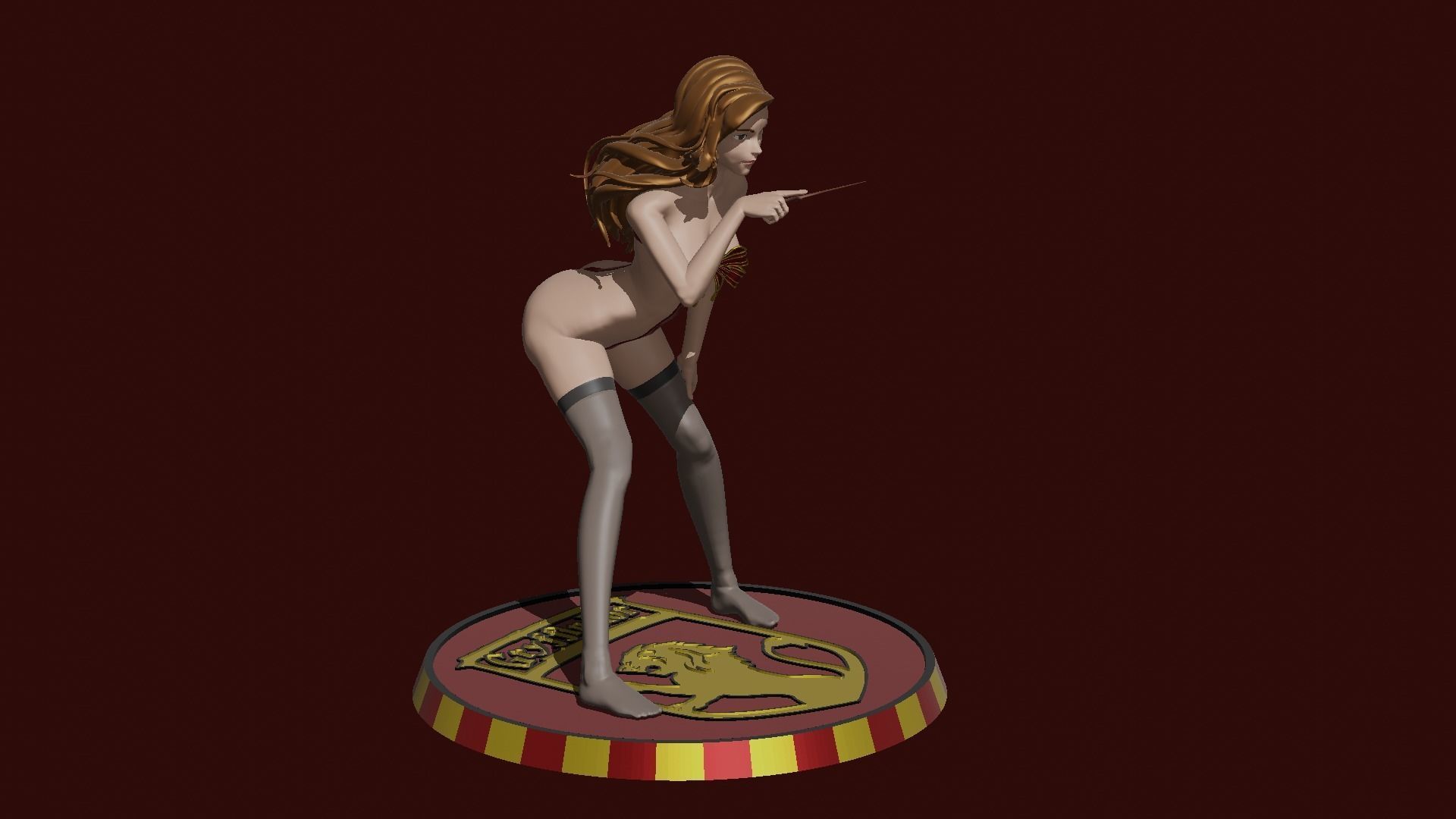 Hermione Magic Present Fan Art Pose 3 3D print model_6