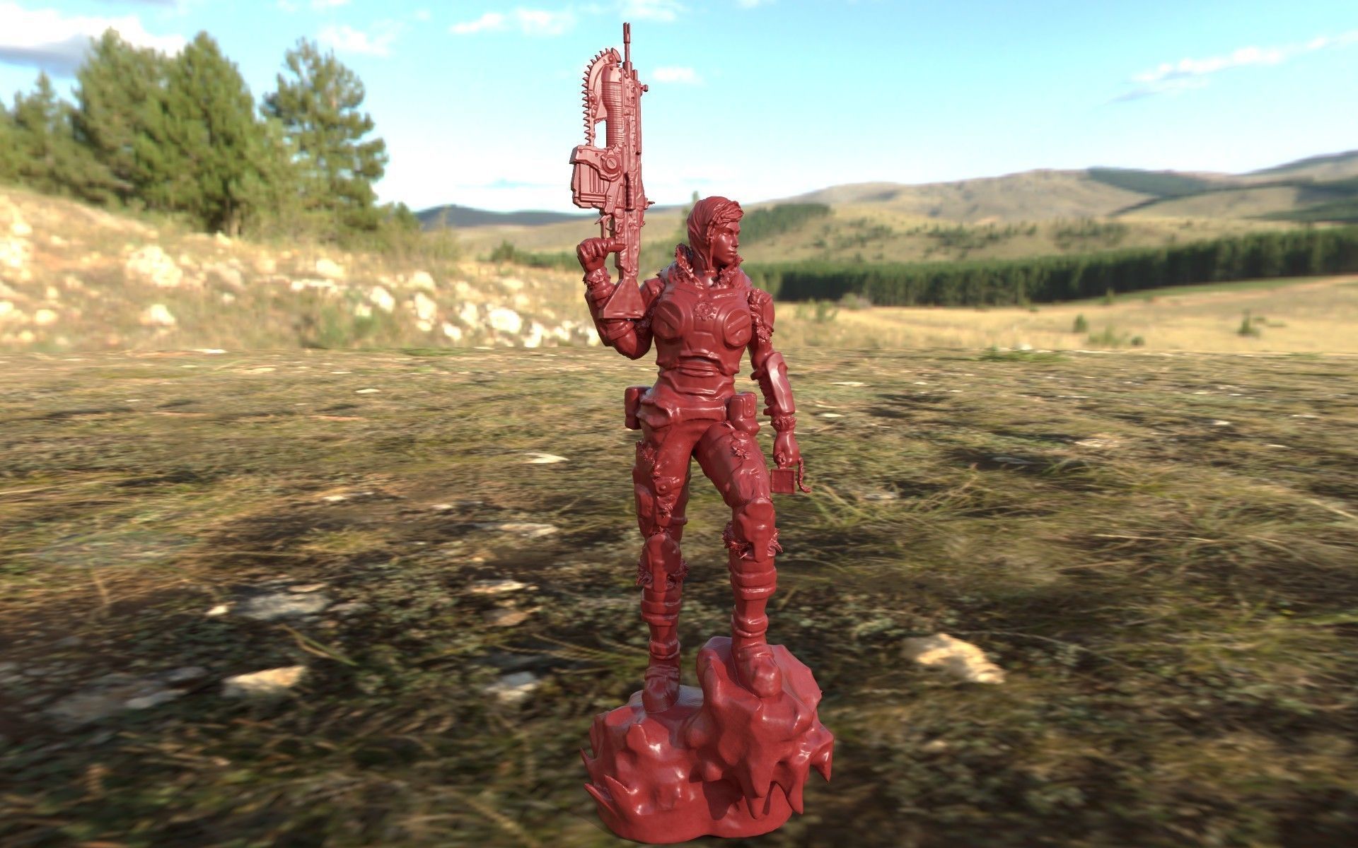 Gears of War - Gears 5 Kaitlin Diaz 3D print model_2