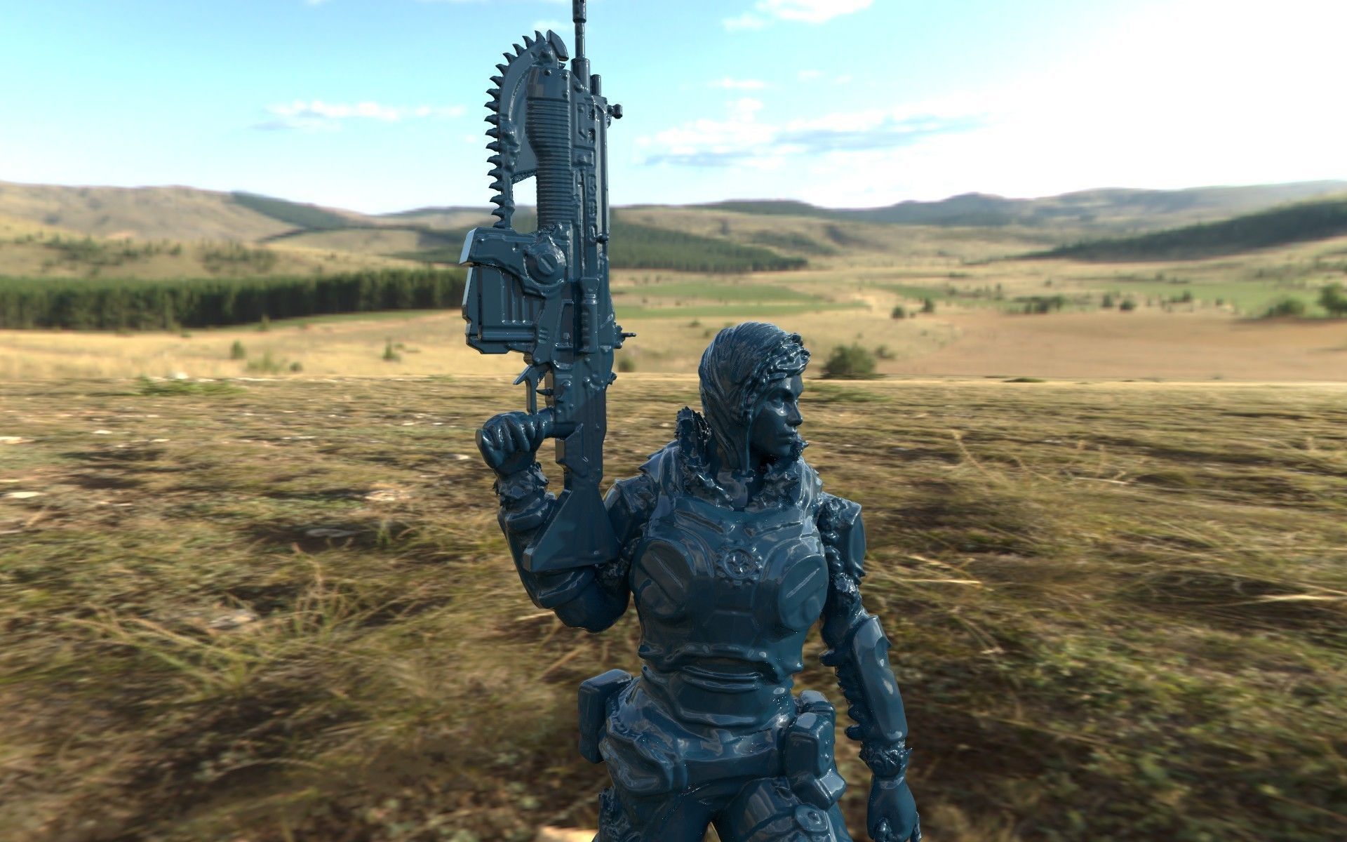 Gears of War - Gears 5 Kaitlin Diaz 3D print model_3