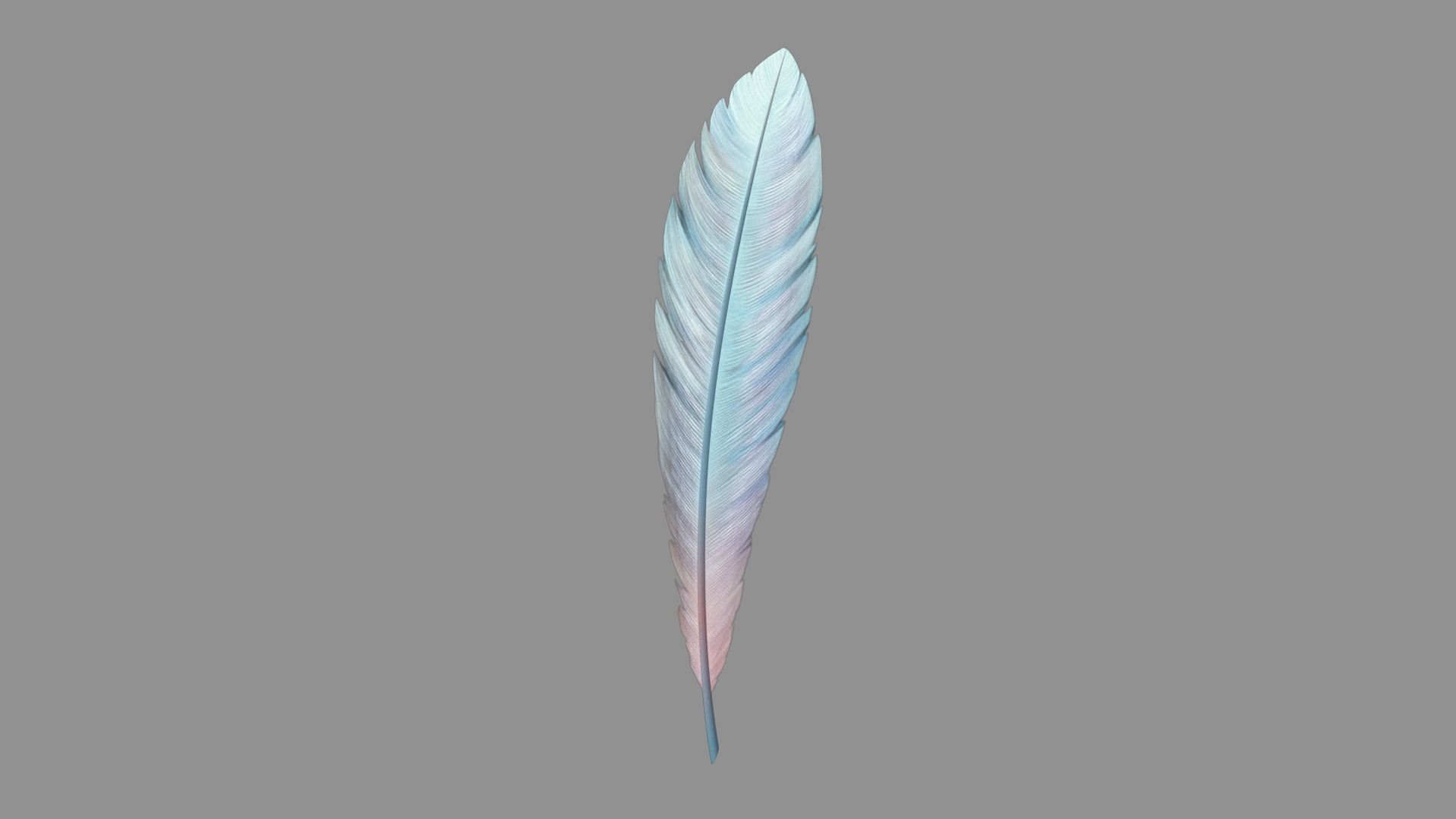 MistryFeatherA Stylized Low-poly 3D model_1