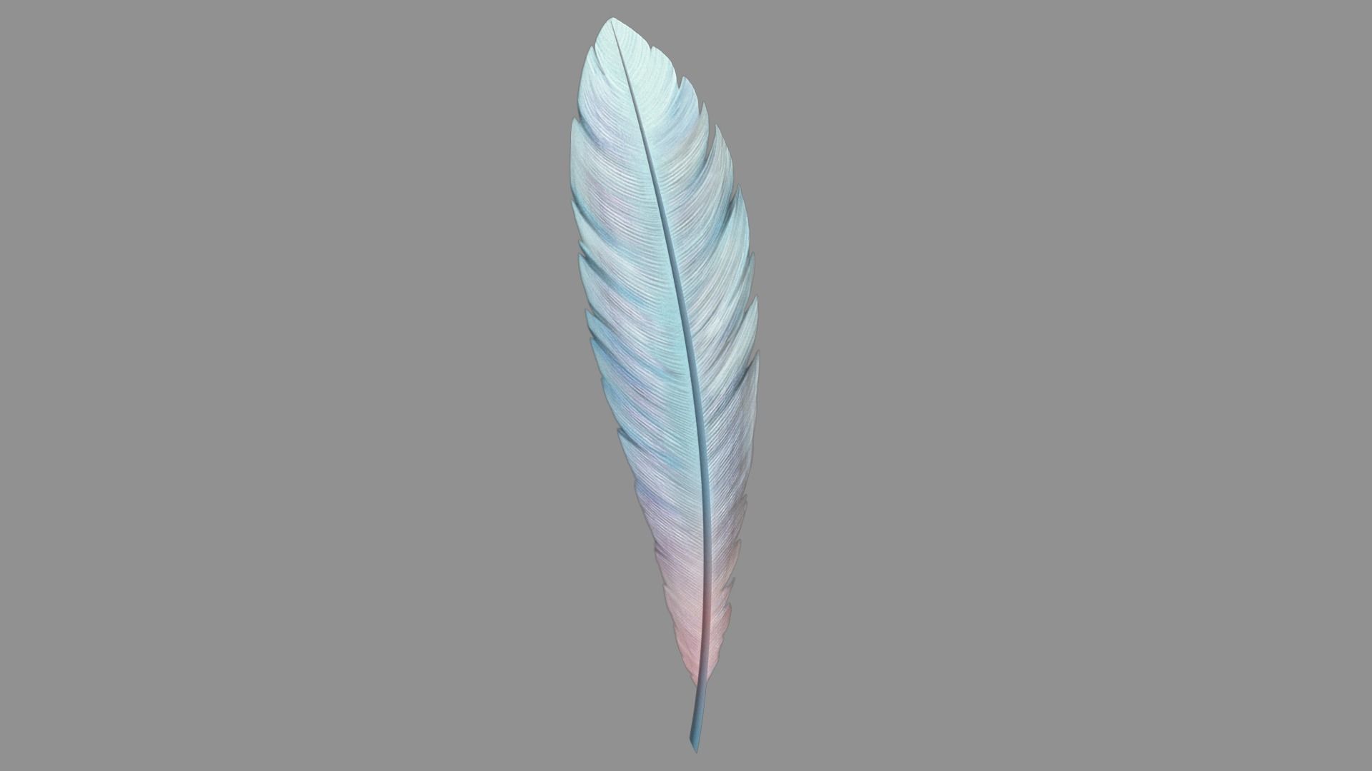 MistryFeatherA Stylized Low-poly 3D model_2