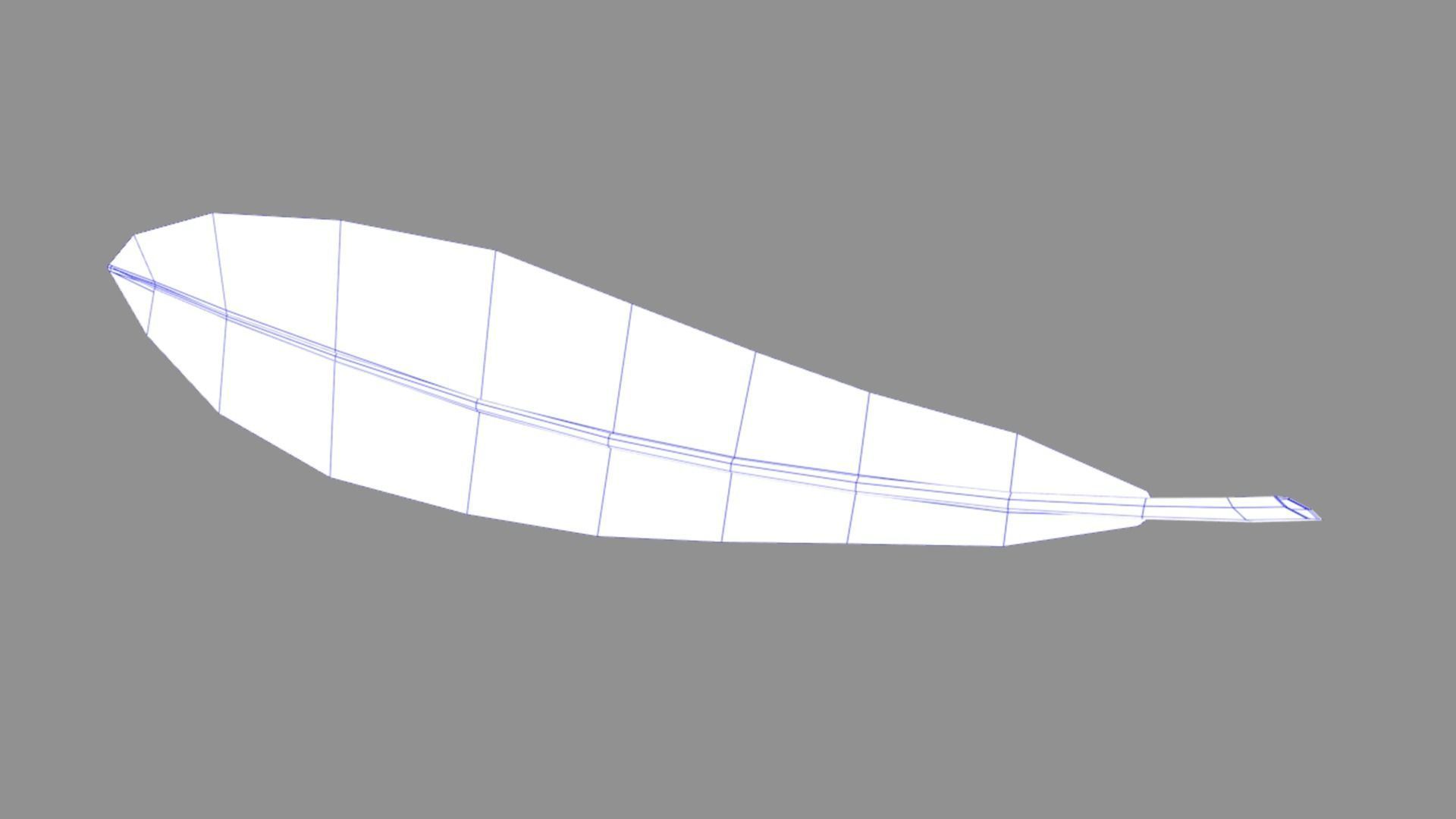 MistryFeatherA Stylized Low-poly 3D model_6