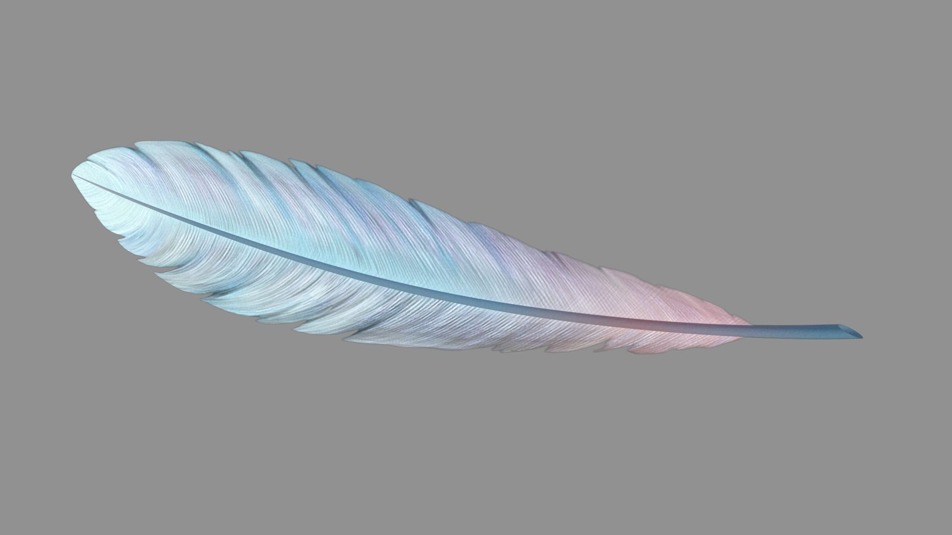 MistryFeatherA Stylized Low-poly 3D model_3