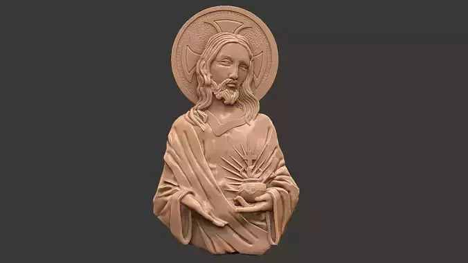Jesus 3d model statue 3D print model