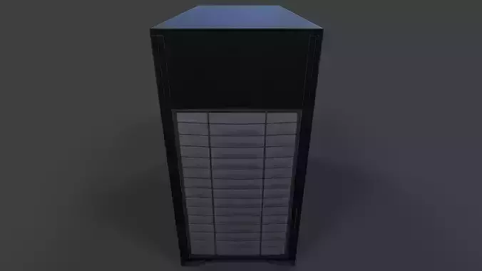PC Case V01 - Low Poly Low-poly 3D model