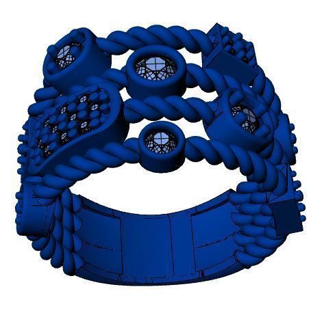 fashion ring 3D print model_7