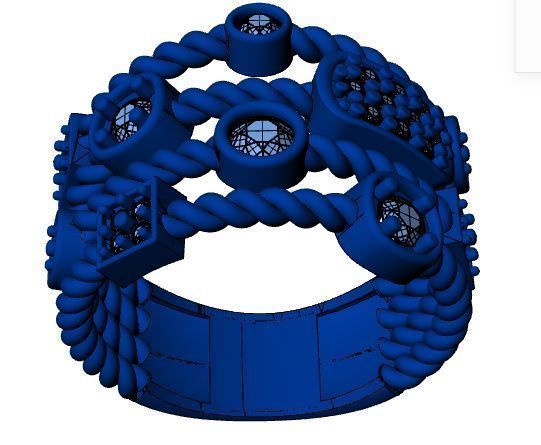 fashion ring 3D print model_6