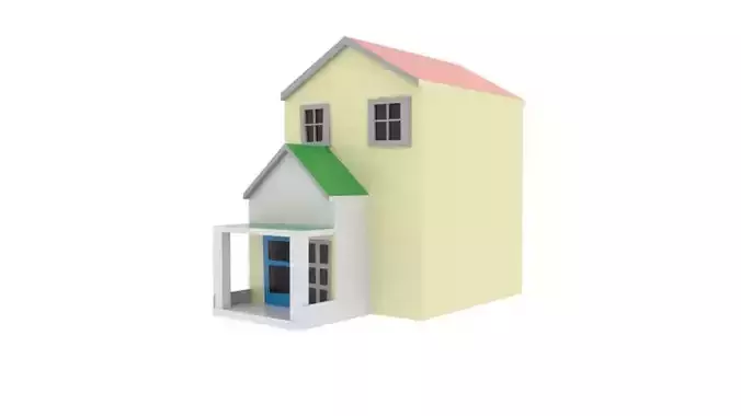 Low-Poly Home 3d Model house