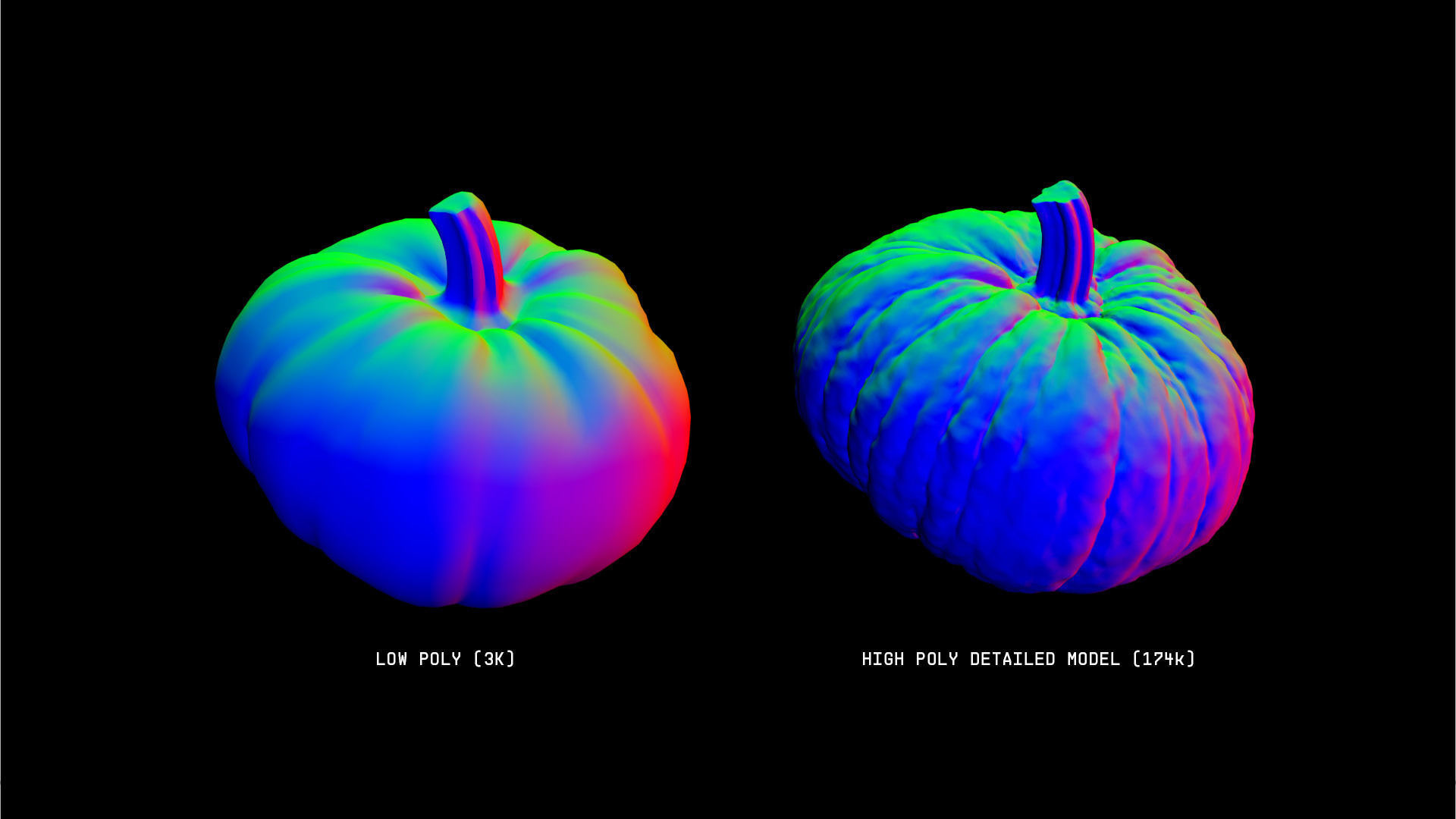 Orange Pumpkin 3D model_5
