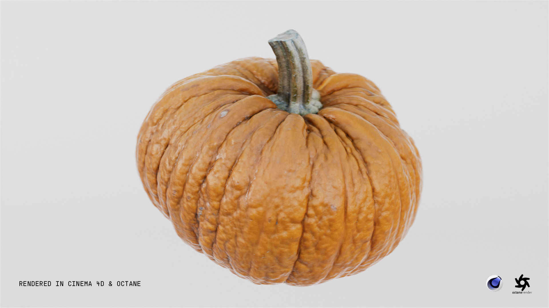 Orange Pumpkin 3D model_1