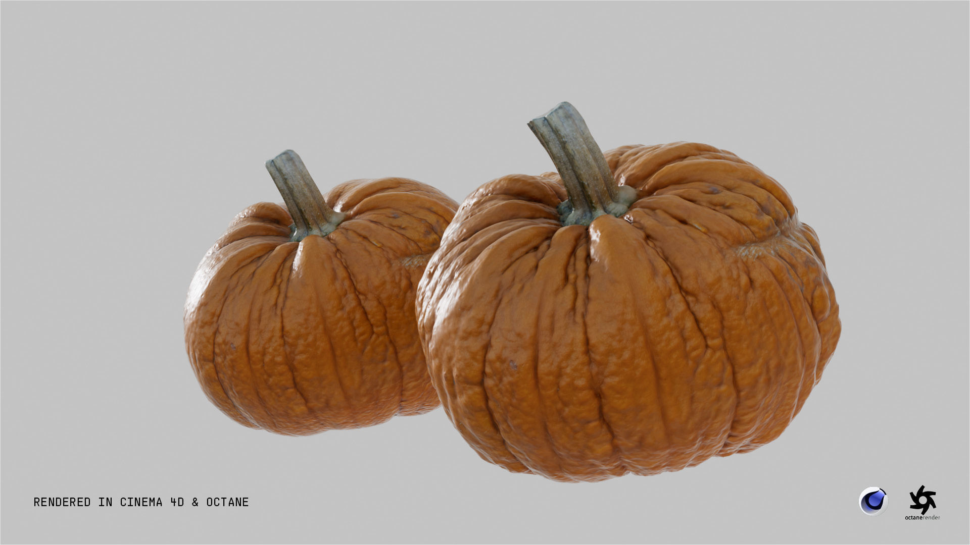Orange Pumpkin 3D model_2