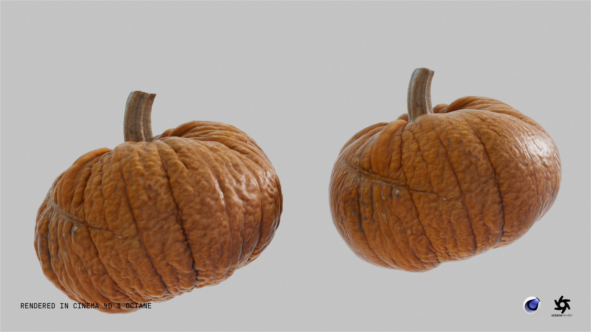 Orange Pumpkin 3D model_3