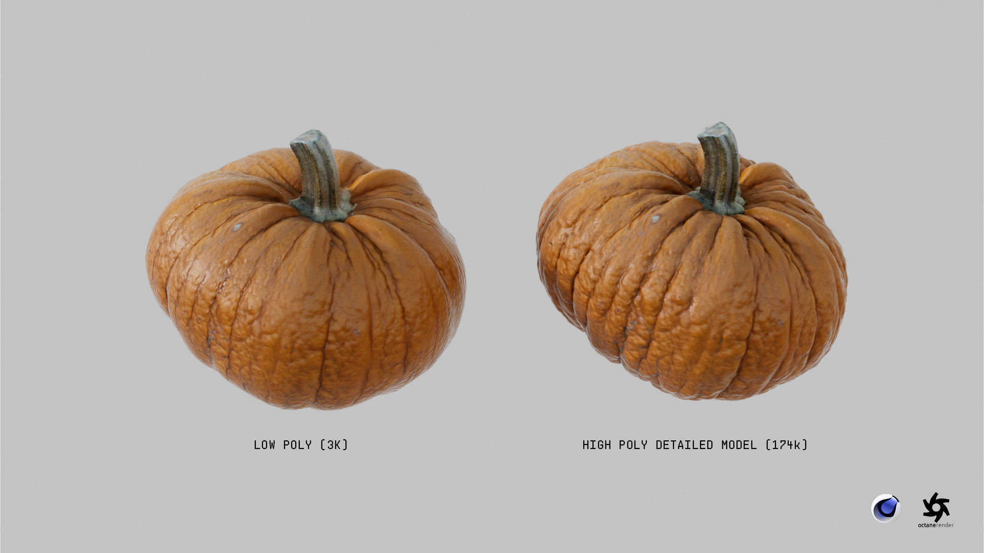 Orange Pumpkin 3D model_10
