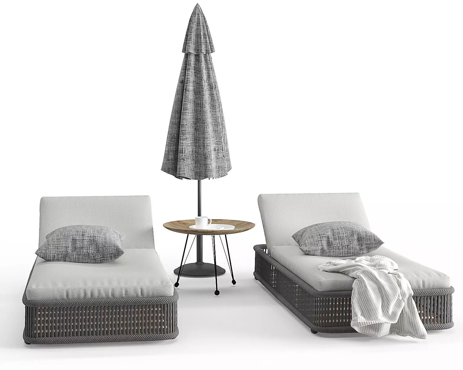 Cord Sunbeds Rope 3D model