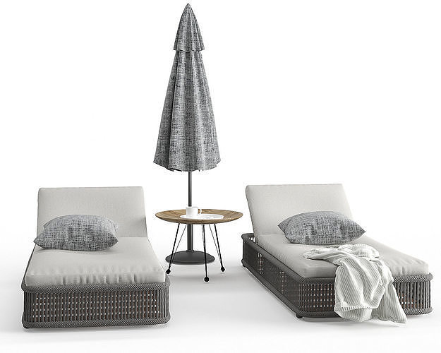 Cord Sunbeds Rope 3D model