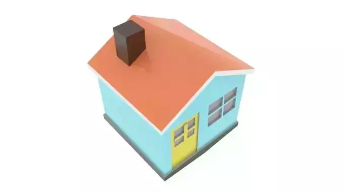 Low-Poly Home 3d Model house