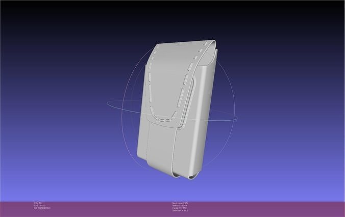 Fake Pouch Solid Model 3D print model