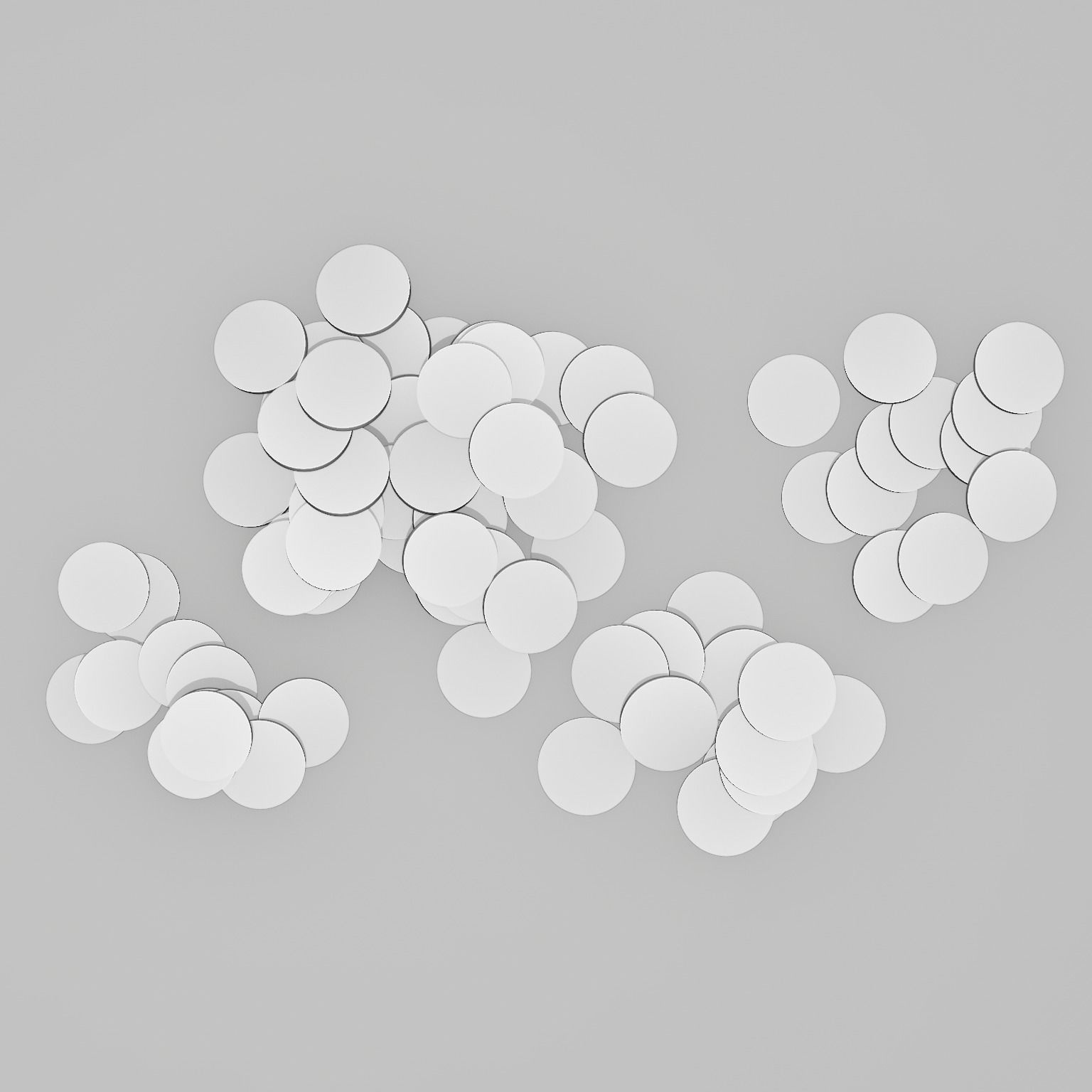 Pile of Gold Coins Low-poly 3D model_11