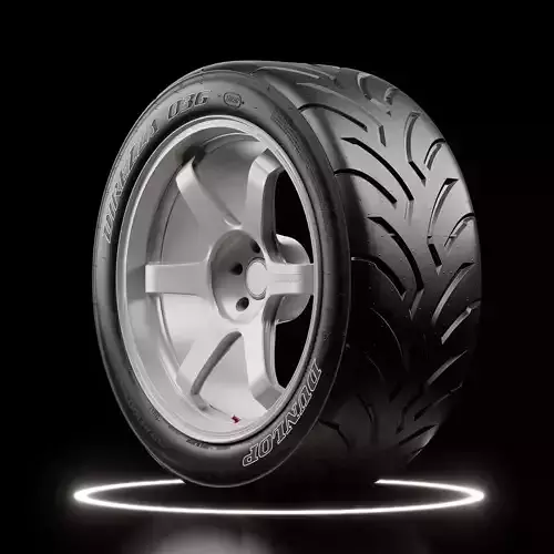 Dunlop Direzza DZ03G New and Dirty Real World Details 3D model