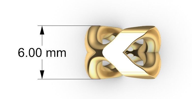 FRANCO DIAMOND CUT PLAIN 6 MM 3D print model_4