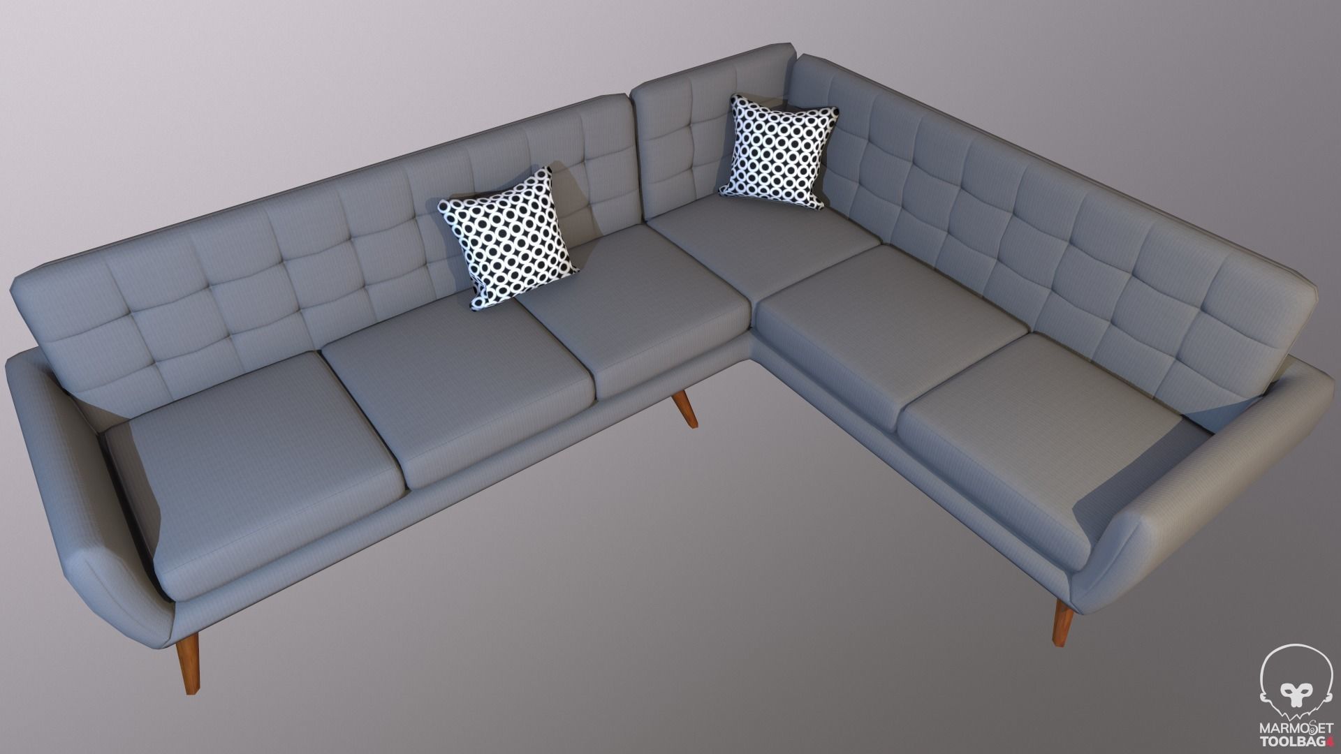 SEC SOFA 24 Low-poly 3D model_2