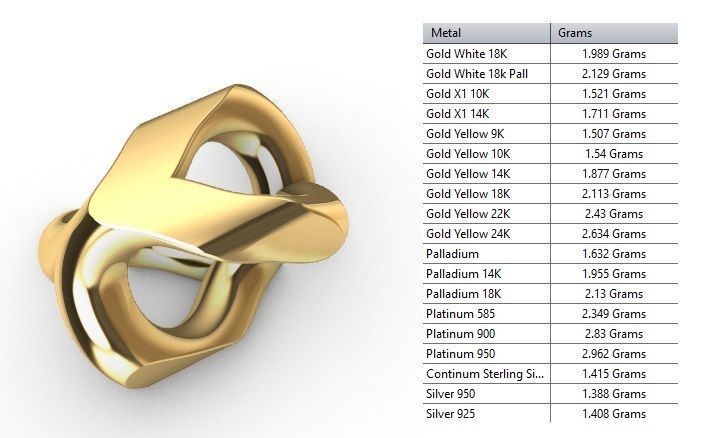 FRANCO DIAMOND CUT PLAIN 7 MM 3D print model_6