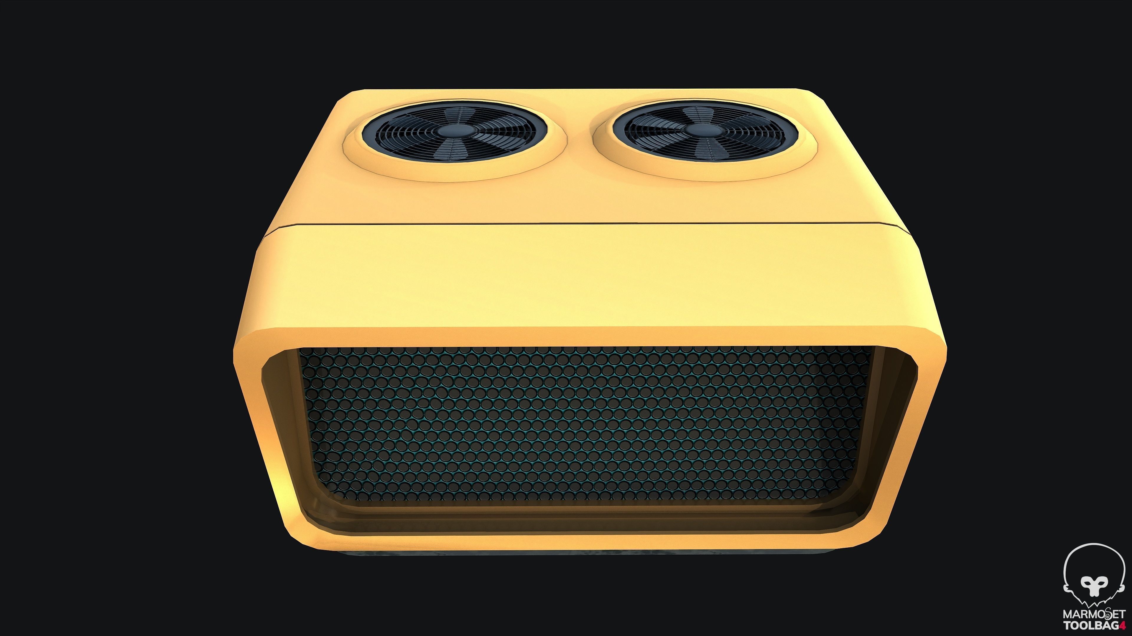 Sci-fi Air Condition Low-poly 3D model_5