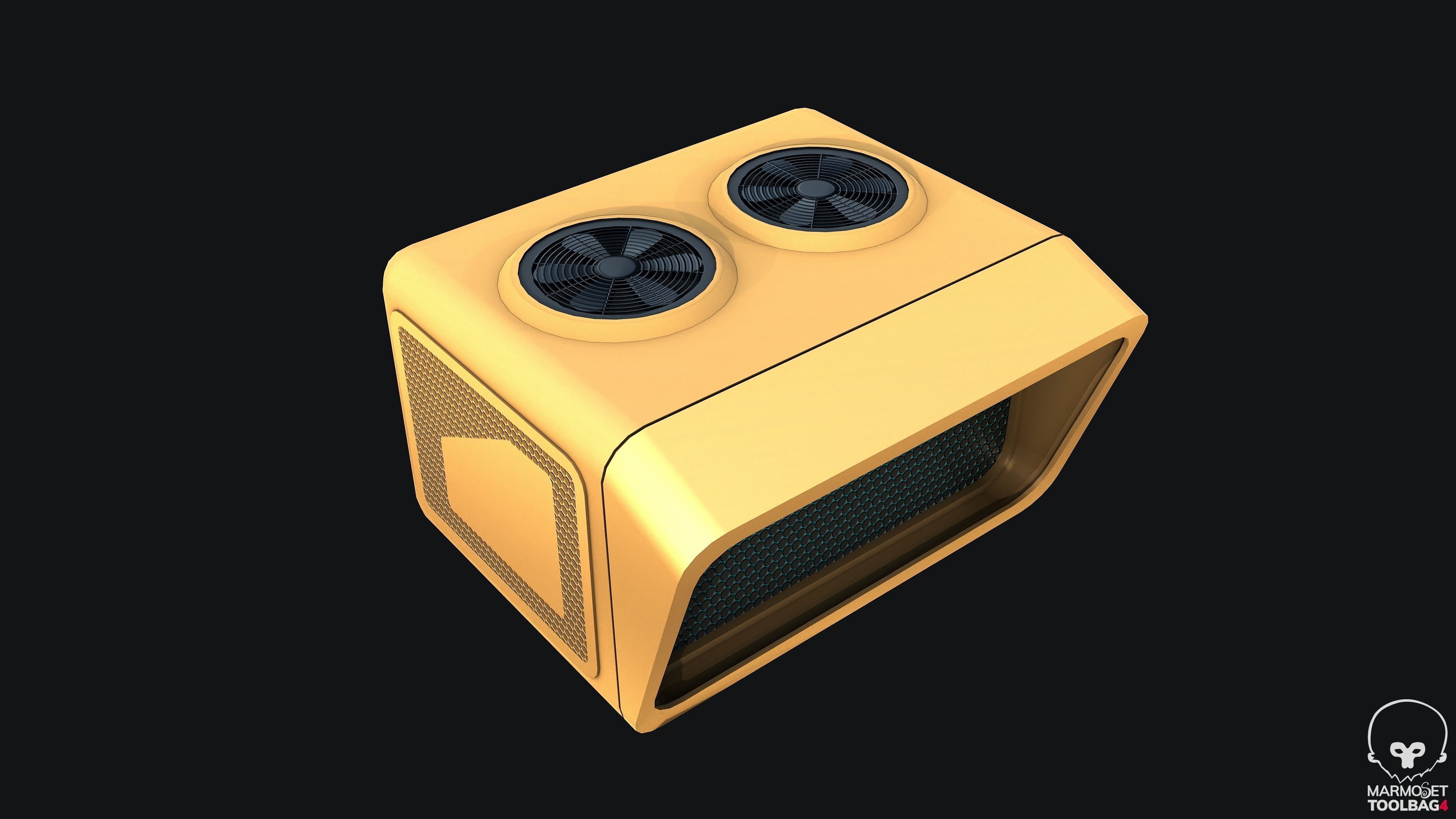 Sci-fi Air Condition Low-poly 3D model_1