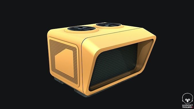 Sci-fi Air Condition Low-poly 3D model
