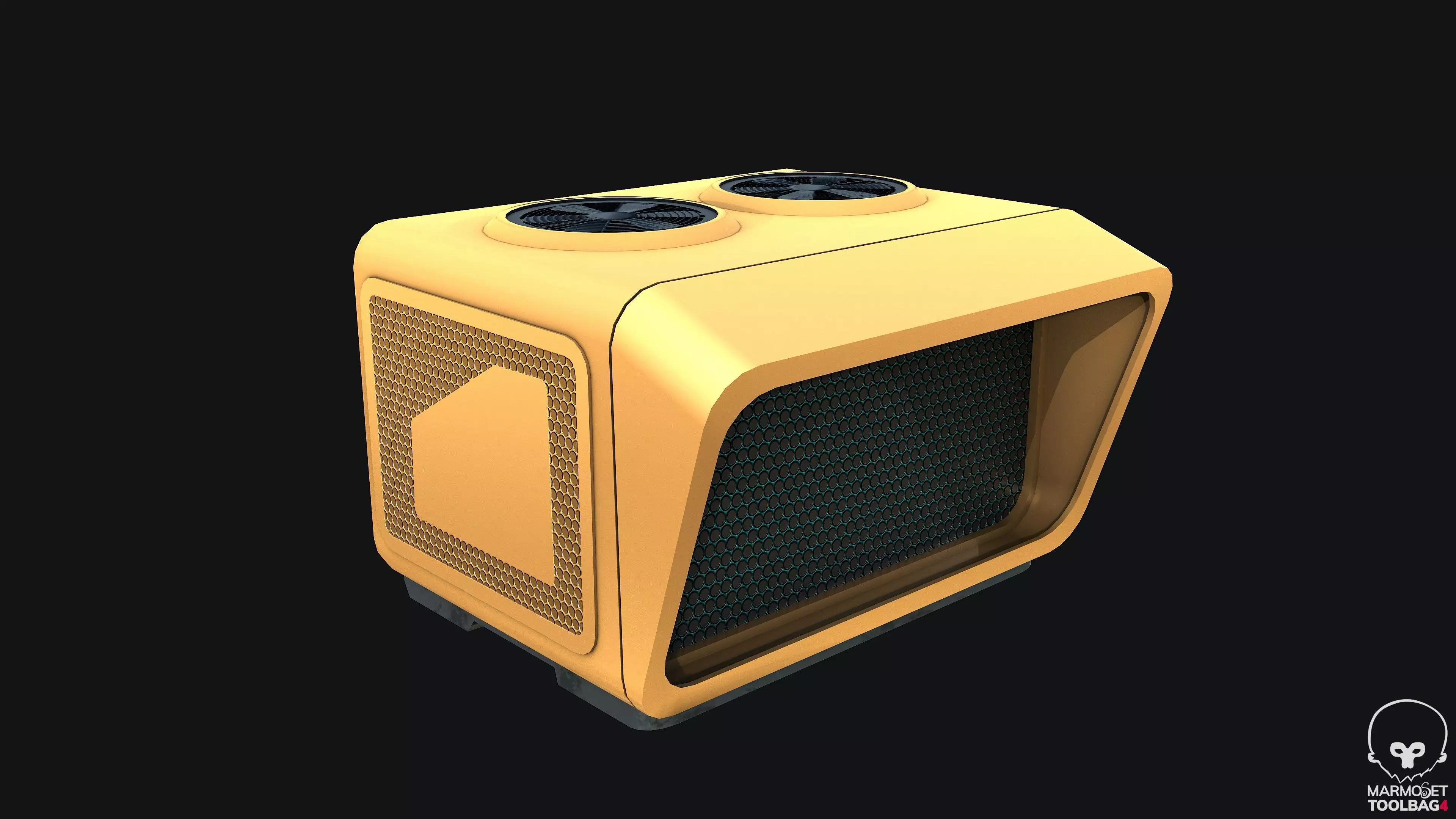 Sci-fi Air Condition Low-poly 3D model_0
