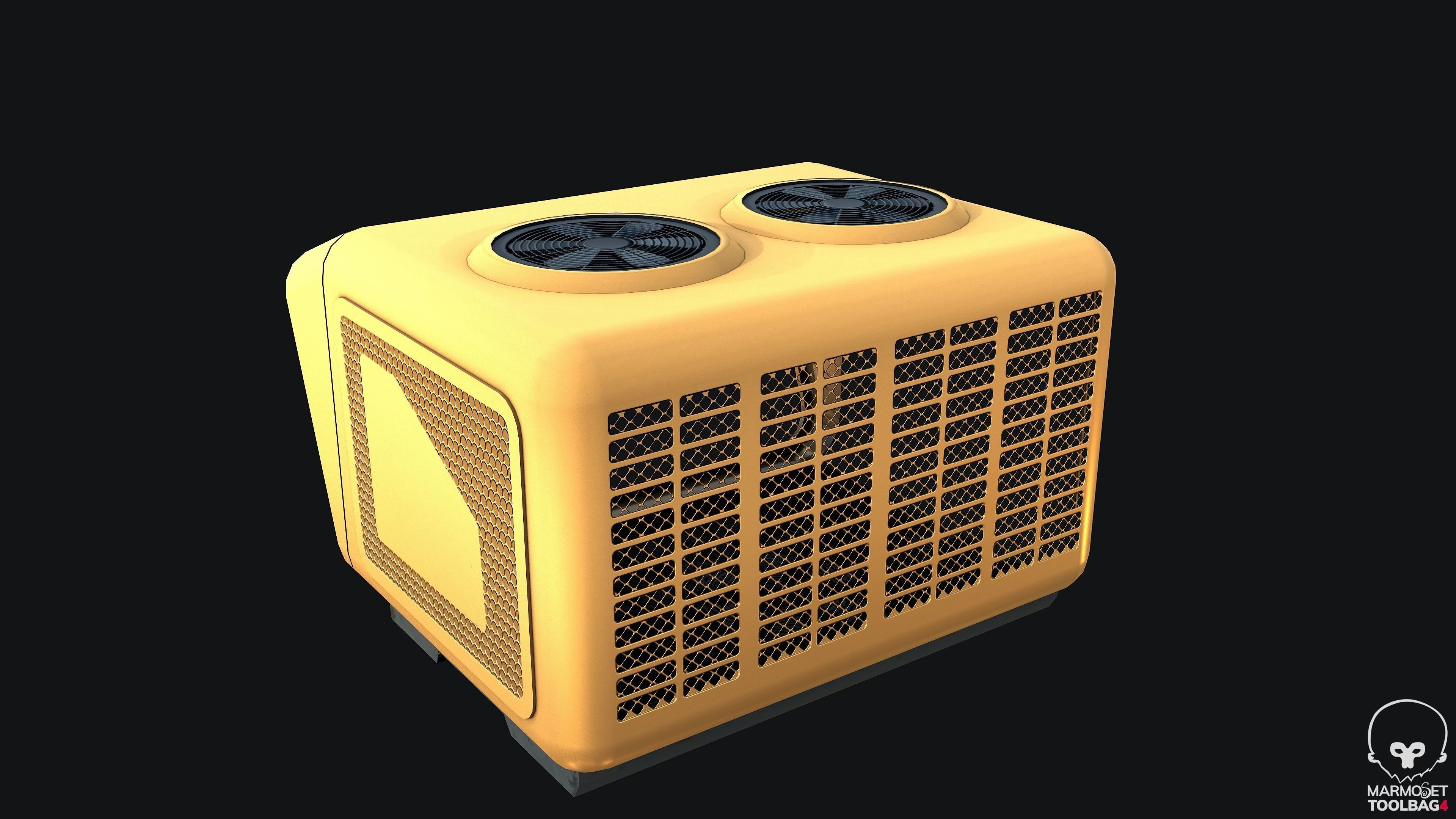 Sci-fi Air Condition Low-poly 3D model_2