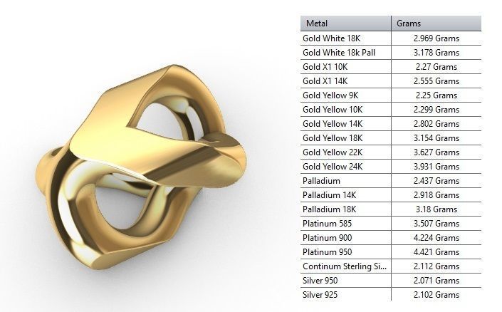 FRANCO DIAMOND CUT PLAIN 8 MM 3D print model_6