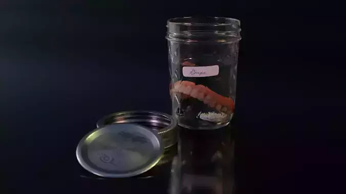 Glass Mason Jar with Metal Lid