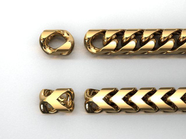 FRANCO DIAMOND CUT PLAIN 9 MM 3D print model_1