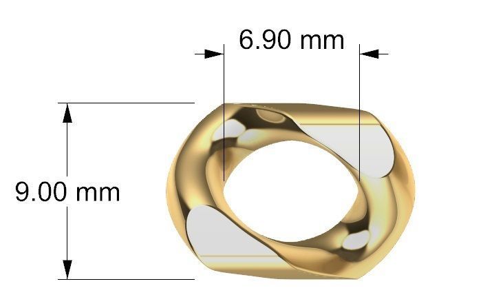 FRANCO DIAMOND CUT PLAIN 9 MM 3D print model_5