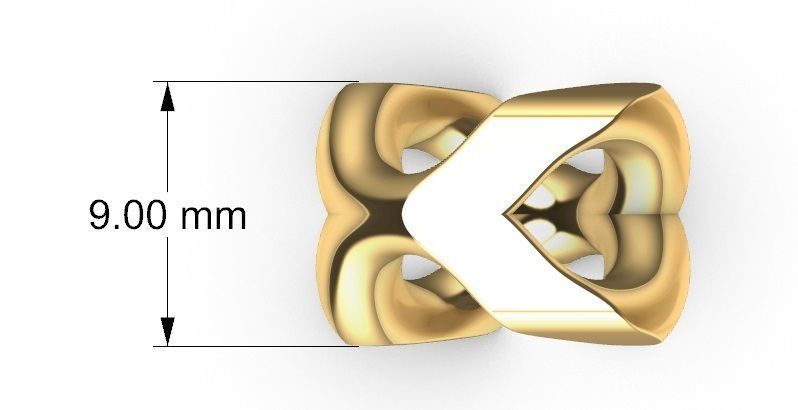 FRANCO DIAMOND CUT PLAIN 9 MM 3D print model_4