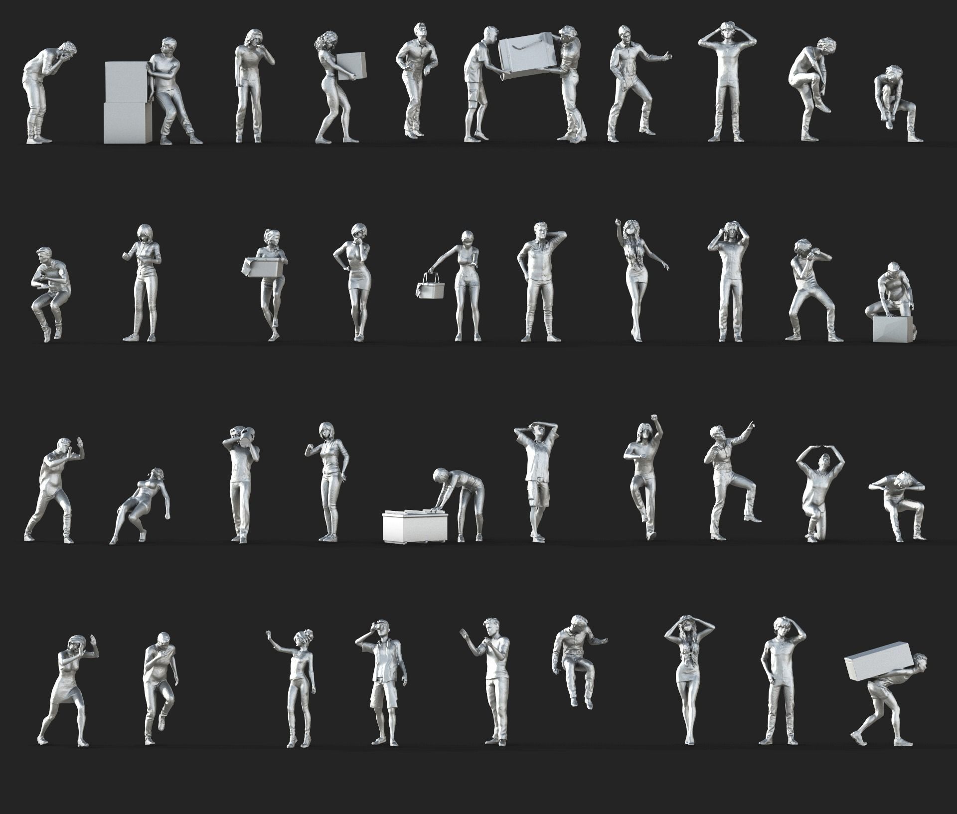 People Crowd Set-05 269  3D model_3