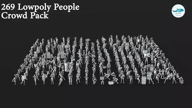 People Crowd Set-05 269  3D model