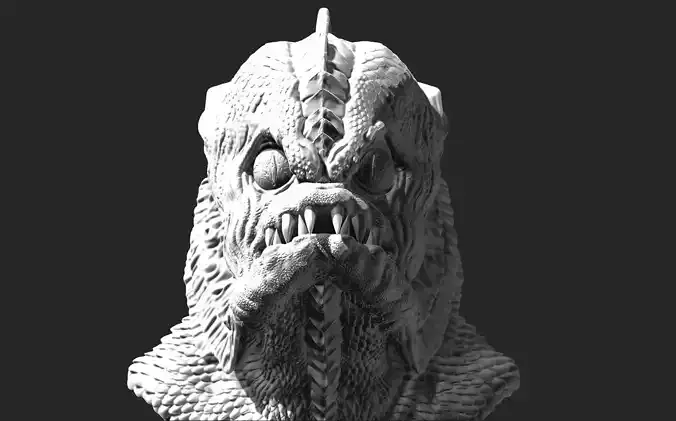 CREATURE FROM THE BLACK LAGOON bust 3D printable figure 