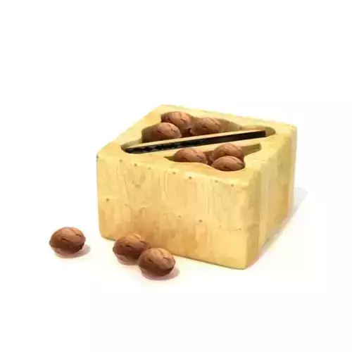 Square Wooden Nut Holder