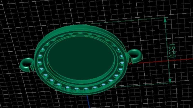 Bracelet bracket  3D print model_5