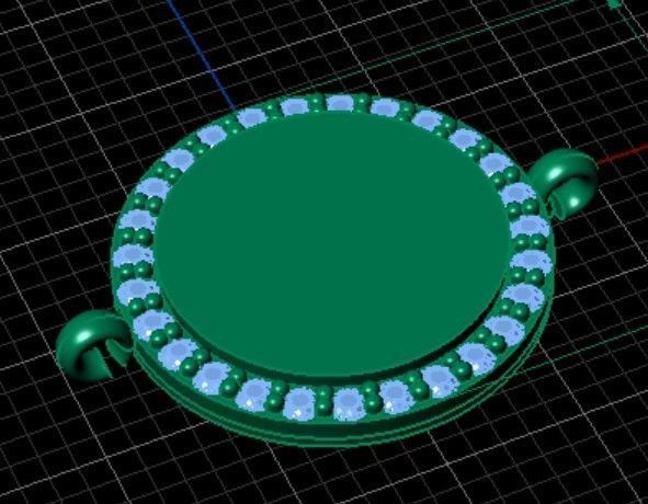 Bracelet bracket  3D print model_6