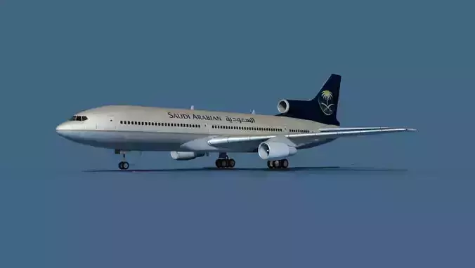 Lockheed L-1011-50 Saudi Arabian 3D model