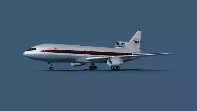 Lockheed L-1011-50 Trans World 1 3D model