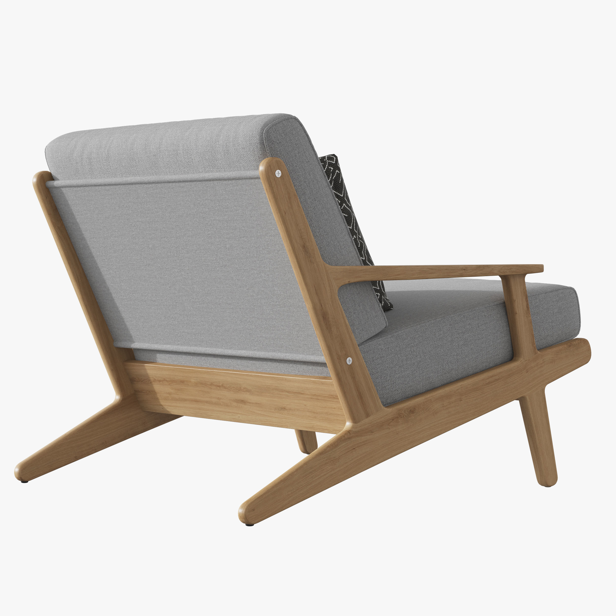 Gloster BAY LOUNGE CHAIR and OTTOMAN 3D model CGTrader