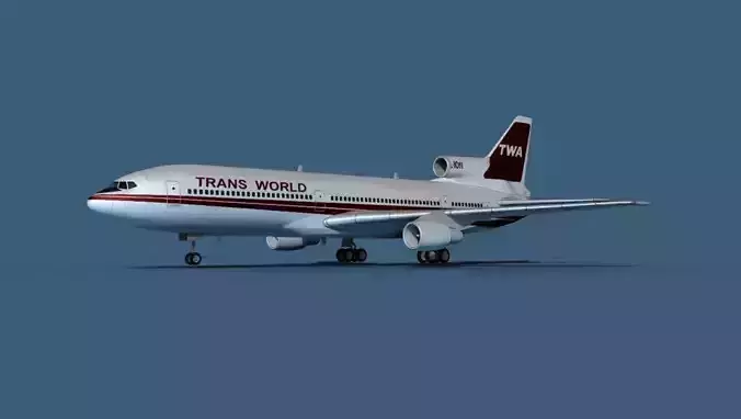 Lockheed L-1011-50 Trans World 2 3D model