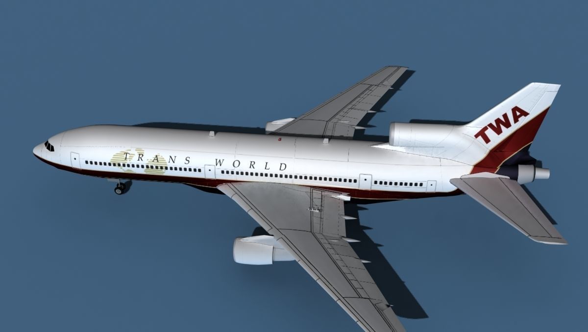 Lockheed L-1011-50 Trans World 3 3D model_9
